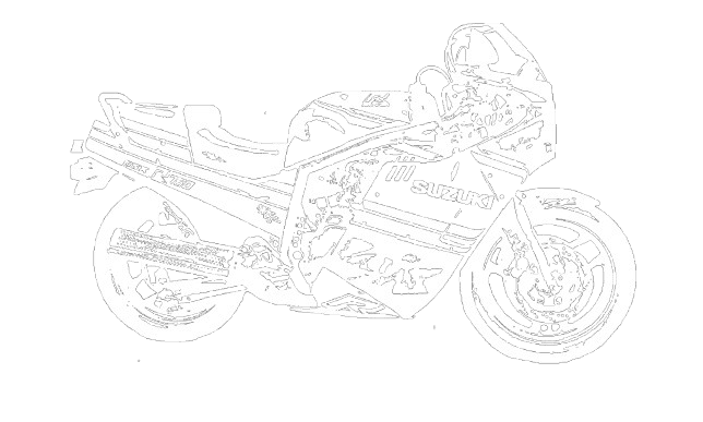 Suzuki GSX-R750 prototype — technical outline diagram