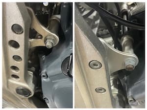 Side Holes in Cast Rear Engine Mounts