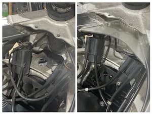 No Aluminium Support Plate Under Steering Head